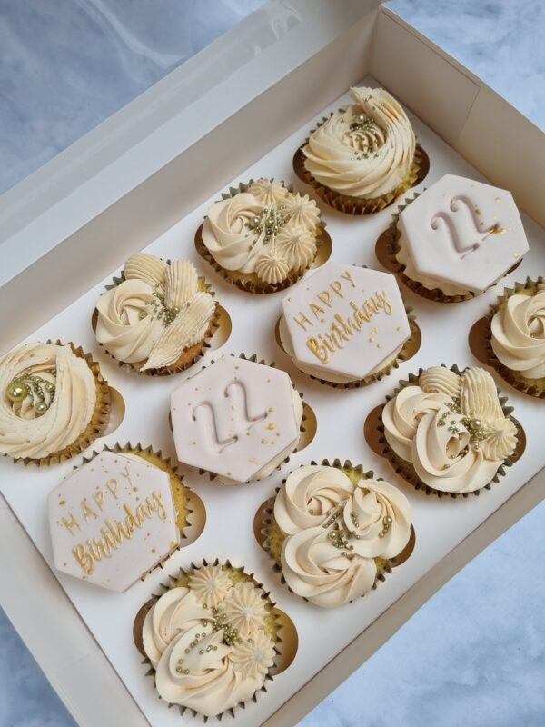 12 Birthday Cupcakes